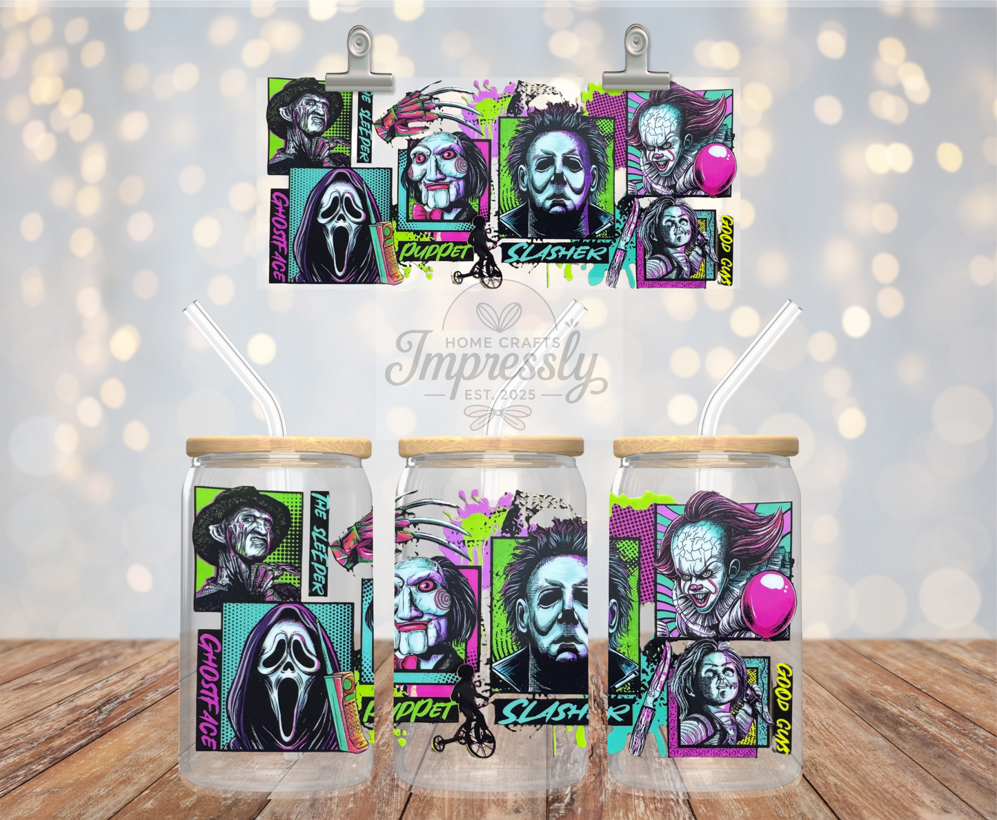 Neon Horror Slasher Cup