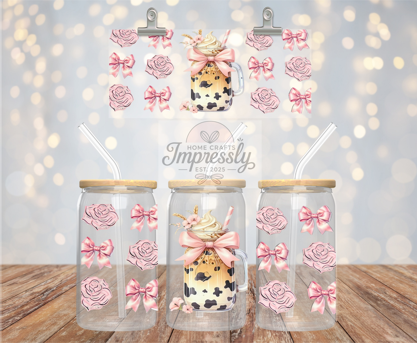 Girly Ice Coffee Cup