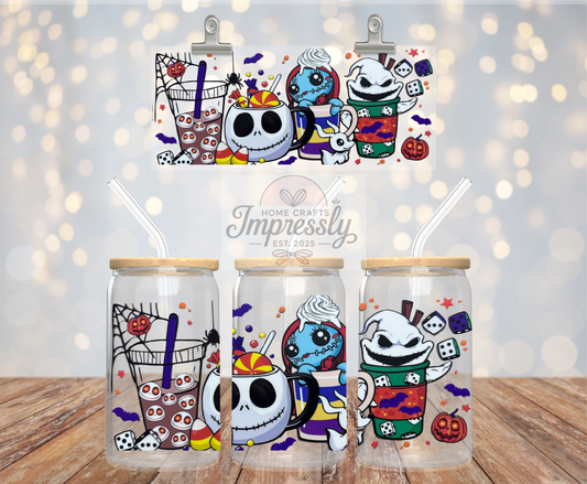 Jack and Sally Iced Coffee Cup