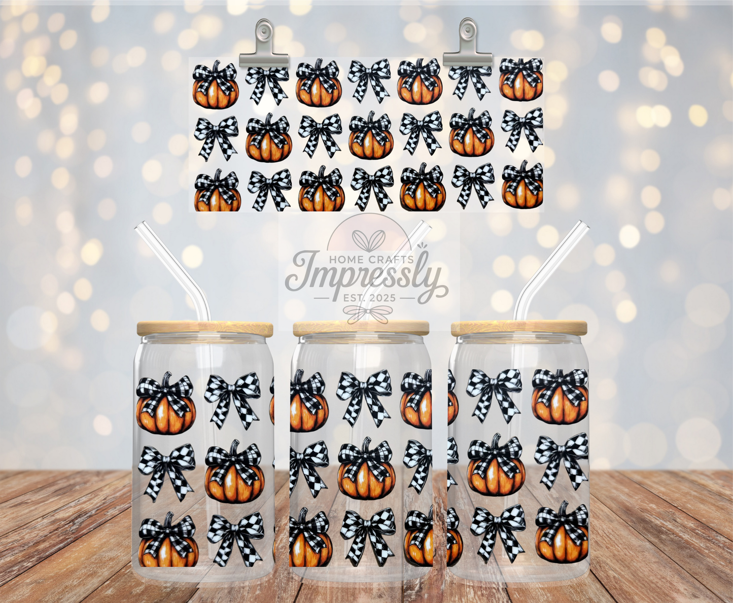 Pumpkins & Bows  Cup