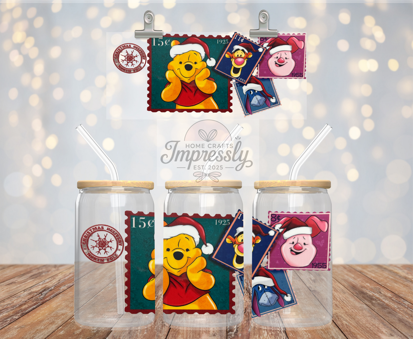Pooh Christmas Stamp Cup